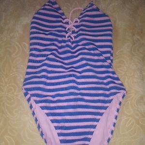 striped one piece